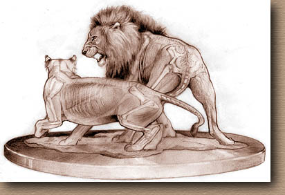 sculpt lions